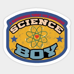 Science Boy Sticker